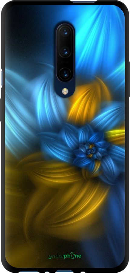 

TPU чорний чохол "Візерунок 46" для OnePlus 7 Pro, Синій