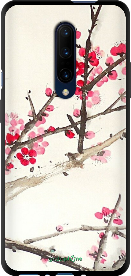 TPU чехол Принт із зображенням цвітіння сакури для OnePlus 7 Pro - 6545b-1696 изображение 