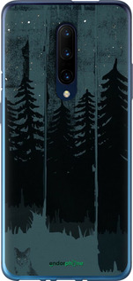 2D пластиковий чехол Лисиця та нічний ліс для OnePlus 7 Pro - 6481t-1696 изображение 