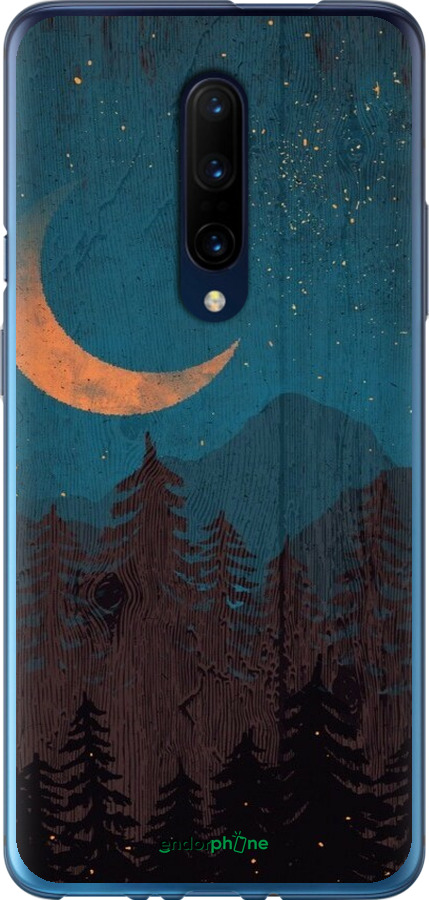 2D пластиковый чехол Звездный лес для OnePlus 7 Pro - 6480t-1696 изображение 