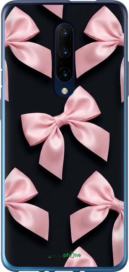 Силиконовый чехол Coquette Ribbons Dark Coquette для OnePlus 7 Pro - 6767u-1696 изображение 