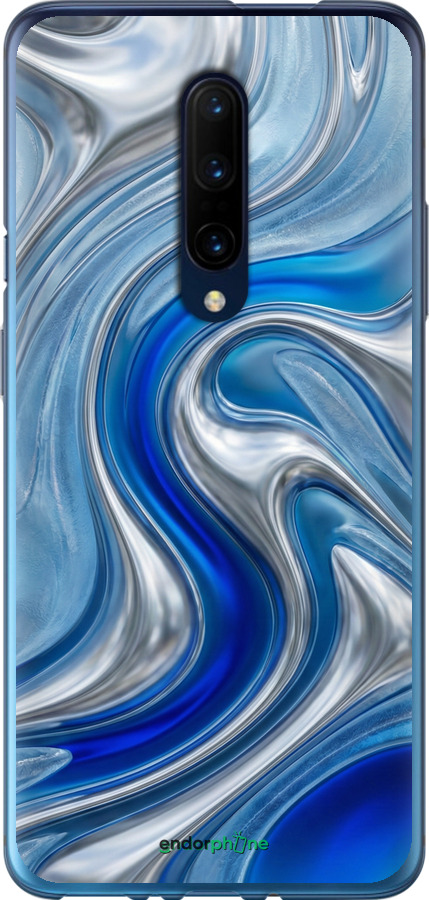 2D пластиковый чехол Liquid Chrome для OnePlus 7 Pro - 6781t-1696 изображение 