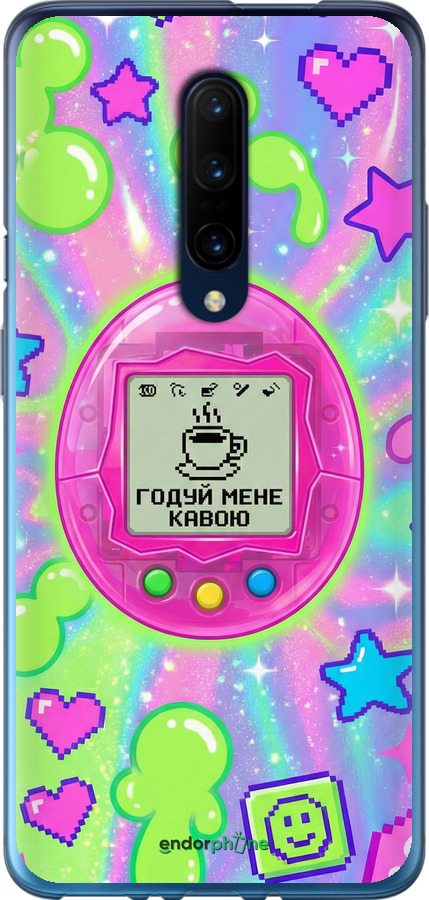 Силиконовый чехол Y2K Aesthetic Retro Pet: Годуй мене кавою для OnePlus 7 Pro - 6784u-1696 изображение 