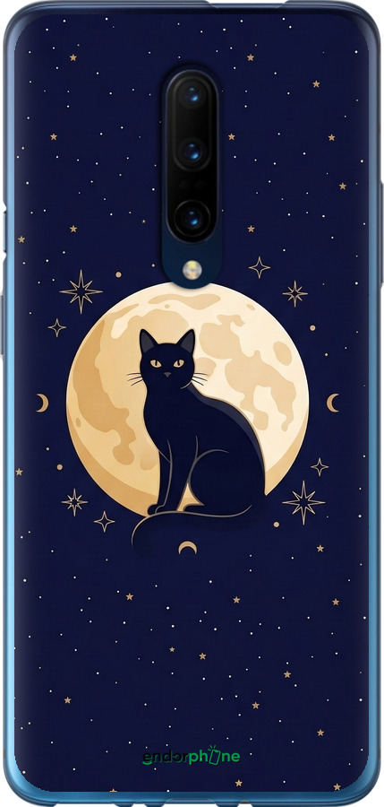 Силиконовый чехол Cute Cat Celestial/Witchy для OnePlus 7 Pro - 6787u-1696 изображение 