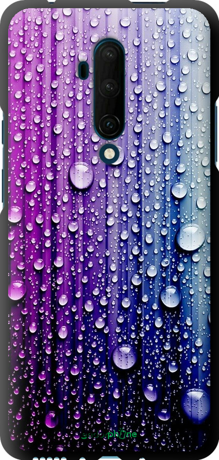 

TPU чорний чохол "Краплини води" для OnePlus 7T Pro, Синій