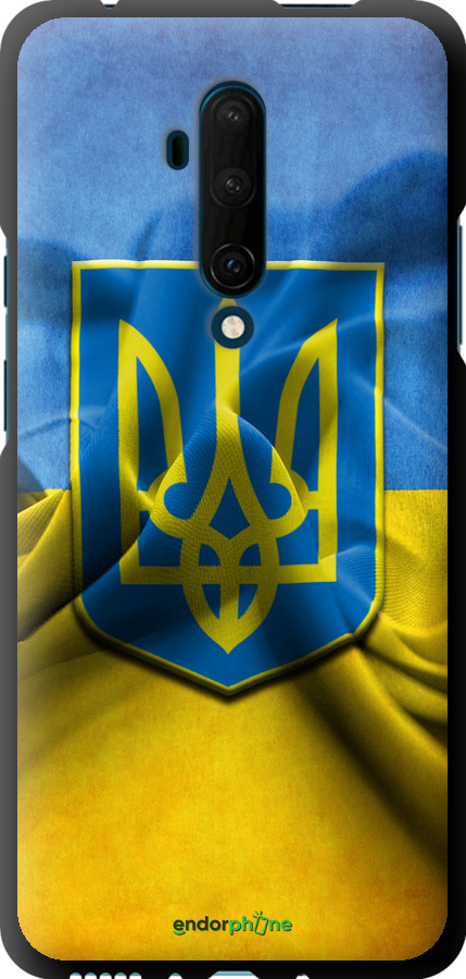 

TPU чорний чохол "Прапор та герб України" для OnePlus 7T Pro, Блакитний