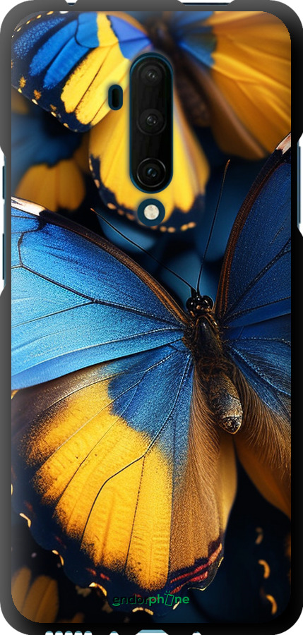 TPU чехол Жовто-блакитні метелики для OnePlus 7T Pro - 6046b-1810 изображение 