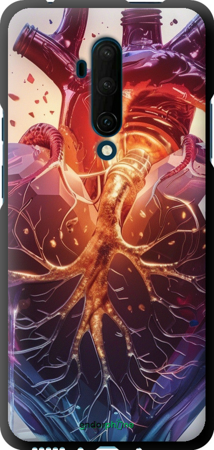 TPU чехол Crystal Heart для OnePlus 7T Pro - 6070b-1810 изображение 