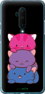 2D пластиковый чехол Милые кошки для OnePlus 7T Pro - 6518t-1810 изображение 