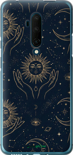 Силіконовий чехол Celestial Harmony: Sun & Moon Gold Mystic Pattern для OnePlus 7T Pro - 6778u-1810 изображение 