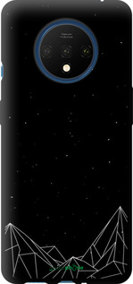 TPU чехол Чорно білі абстрактні гори для OnePlus 7T - 6437b-1809 изображение 
