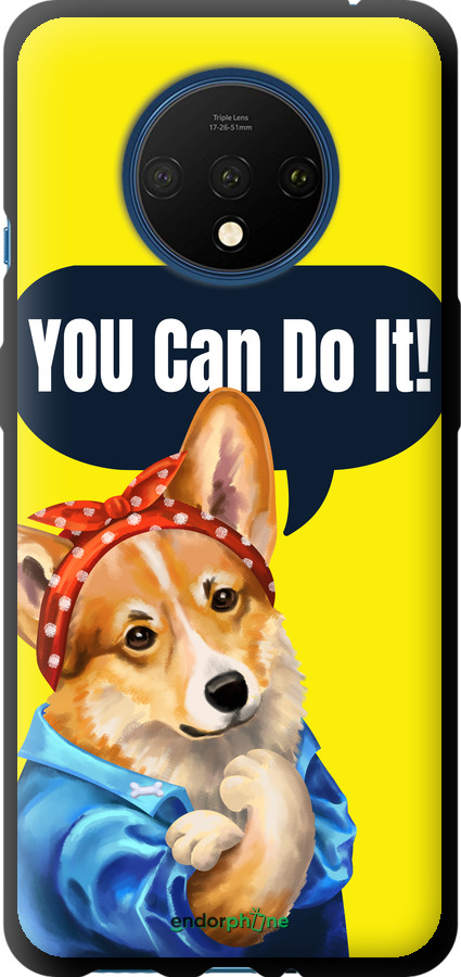 TPU чехол чехол с корги You Can Do It для OnePlus 7T - 6184b-1809 изображение 