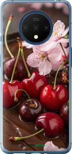 2D пластиковый чехол Вишня в шоколаде для OnePlus 7T - 6698t-1809 изображение 