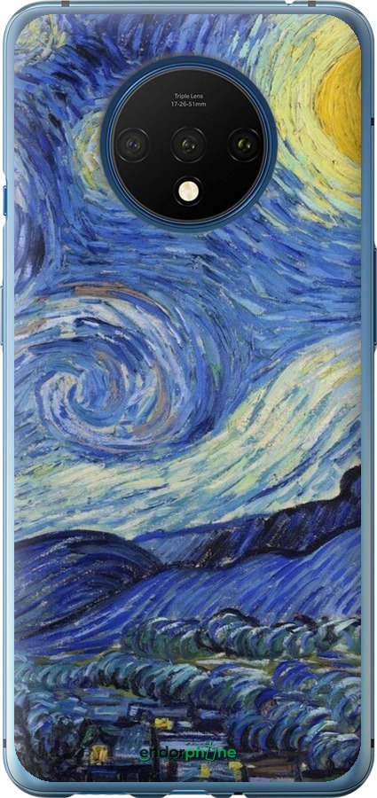 2D пластиковый чехол «Звездная ночь» Винсента Ван Гога для OnePlus 7T - 6433t-1809 изображение 