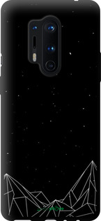 TPU чехол Чорно білі абстрактні гори для OnePlus 8 Pro - 6437b-1896 изображение 