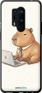 TPU чехол Funny Capybara CEO Working для OnePlus 8 Pro - 6777b-1896 изображение 