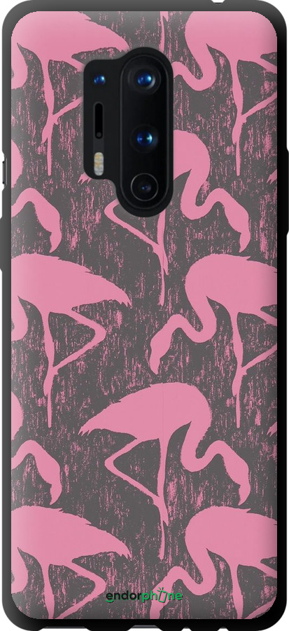 TPU чехол Vintage-Flamingos для OnePlus 8 Pro - 4171b-1896 изображение 