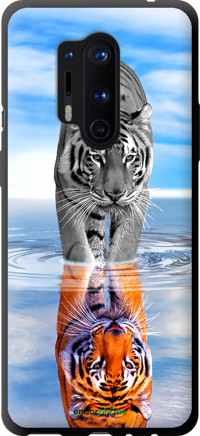 TPU чехол Тигр для OnePlus 8 Pro - 6016b-1896 изображение 