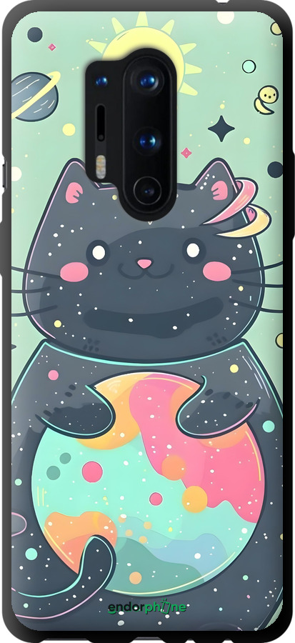 TPU чехол Милый котик для OnePlus 8 Pro - 6364b-1896 изображение 