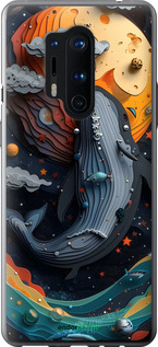 Силиконовый чехол Кит в космосе для OnePlus 8 Pro - 6328u-1896 изображение 