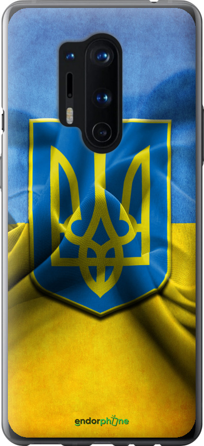 

Силіконовий чохол "Прапор та герб України" для OnePlus 8 Pro, Блакитний