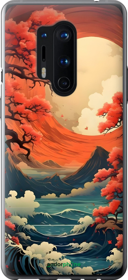 Силіконовий чехол Природа Японії для OnePlus 8 Pro - 6327u-1896 изображение 