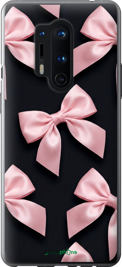 Силіконовий чехол Coquette Ribbons Dark Coquette для OnePlus 8 Pro - 6767u-1896 изображение 