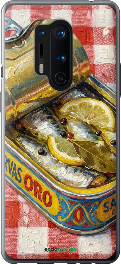 2D пластиковый чехол Vintage Sardine Tin Phone для OnePlus 8 Pro - 6772t-1896 изображение 