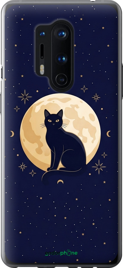 2D пластиковий чехол Cute Cat Celestial/Witchy для OnePlus 8 Pro - 6787t-1896 изображение 