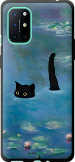 TPU чехол С изображением кота и водяной лилии Monet для OnePlus 8T - 6519b-2113 изображение 