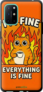 TPU чехол Funny Cat для OnePlus 8T - 6786b-2113 изображение 