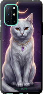 TPU чехол Mystic White Cat Gothic Dark Purple Gold для OnePlus 8T - 6805b-2113 изображение 