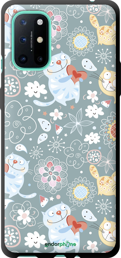 TPU чехол Котята v3 для OnePlus 8T - 1223b-2113 изображение 