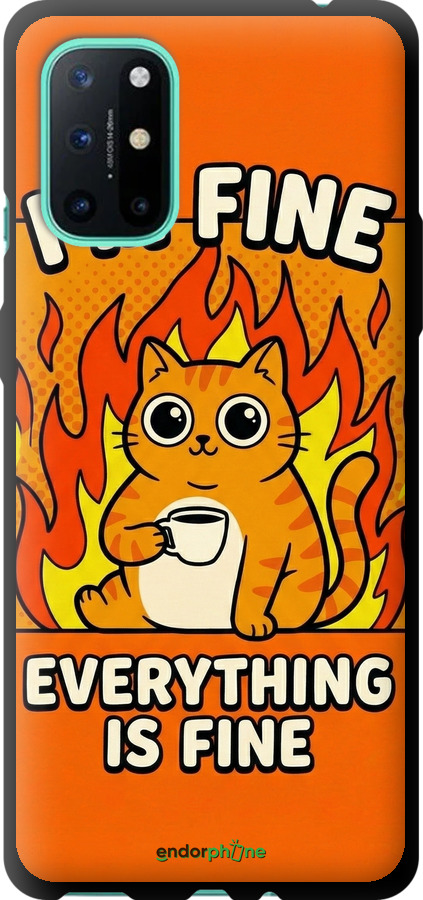 TPU чехол Funny Cat для OnePlus 8T - 6786b-2113 изображение 