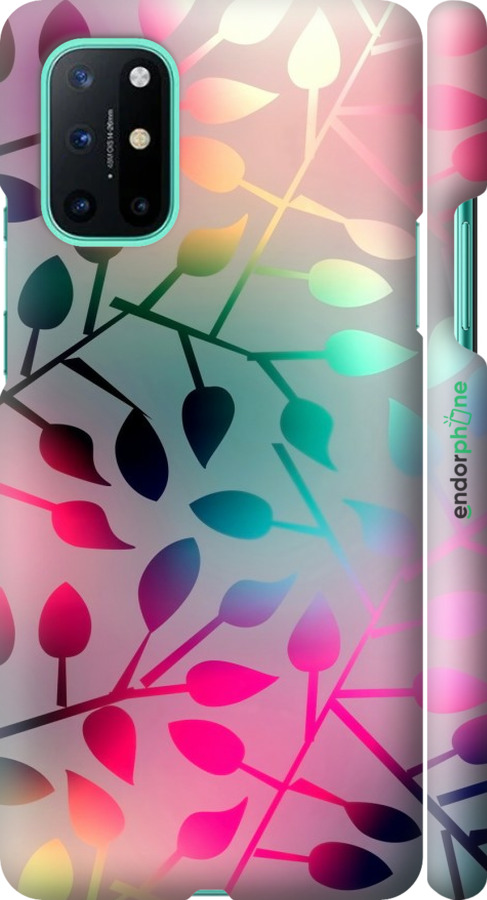 

3D пластиковий матовий чохол "Листя" для OnePlus 8T