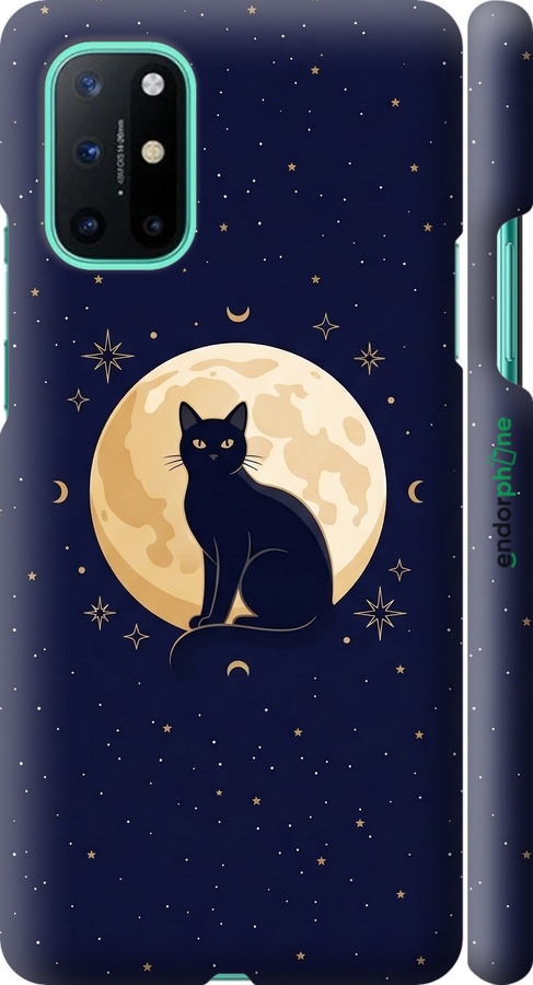 3D пластиковий матовий чехол Cute Cat Celestial/Witchy для OnePlus 8T - 6787m-2113 изображение 