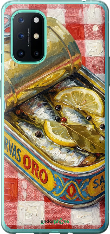 Силиконовый чехол Vintage Sardine Tin Phone для OnePlus 8T - 6772u-2113 изображение 