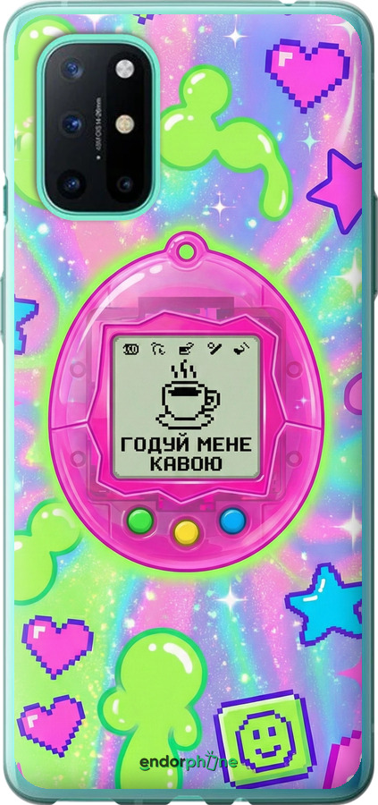 Силиконовый чехол Y2K Aesthetic Retro Pet: Годуй мене кавою для OnePlus 8T - 6784u-2113 изображение 