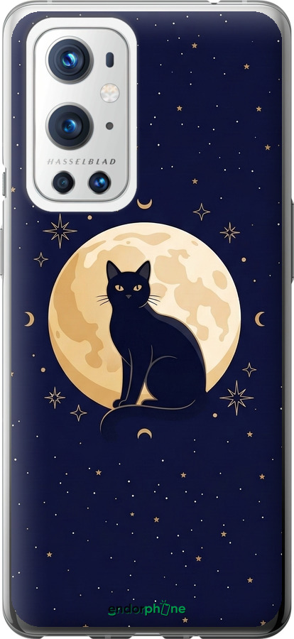 Силіконовий чехол Cute Cat Celestial/Witchy для OnePlus 9 Pro - 6787u-2250 изображение 