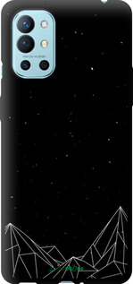 TPU чехол Черно белые абстрактные горы для OnePlus 9R - 6437b-2326 изображение 