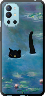 TPU чехол С изображением кота и водяной лилии Monet для OnePlus 9R - 6519b-2326 изображение 