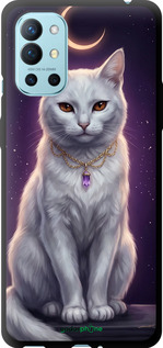TPU чехол Mystic White Cat Gothic Dark Purple Gold для OnePlus 9R - 6805b-2326 изображение 
