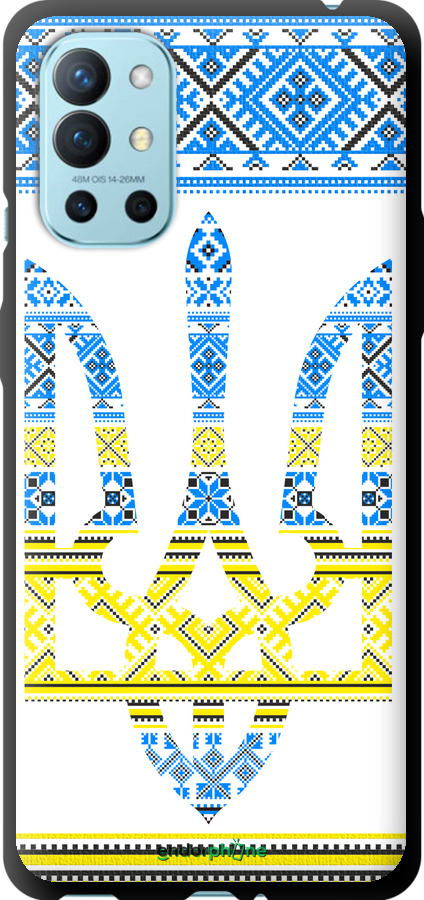 TPU чехол Герб - вишиванка жовто-блакитна  для OnePlus 9R - 1197b-2326 изображение 