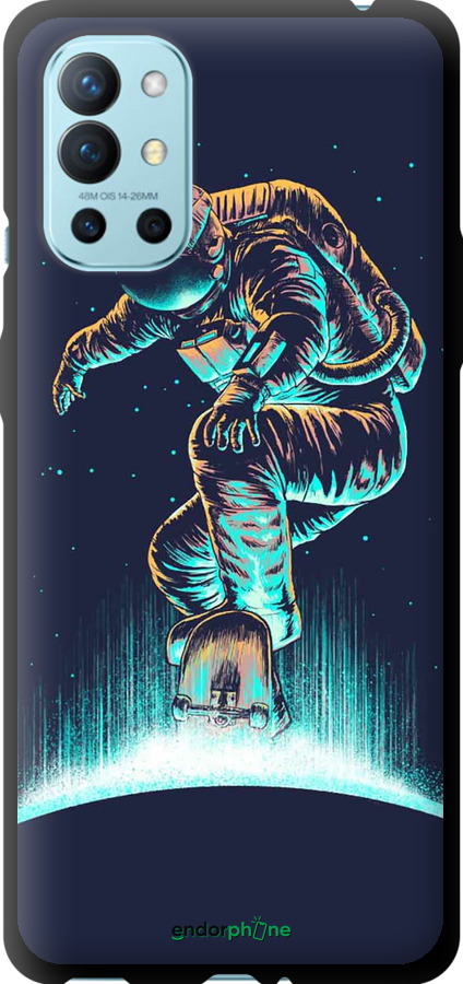 TPU чехол Космонавт на скейтборде для OnePlus 9R - 4145b-2326 изображение 