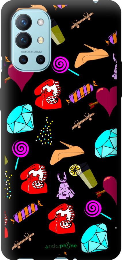TPU чехол stickers для OnePlus 9R - 4757b-2326 изображение 
