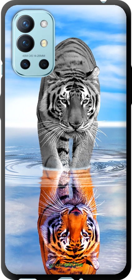 TPU чехол Тигр для OnePlus 9R - 6016b-2326 изображение 