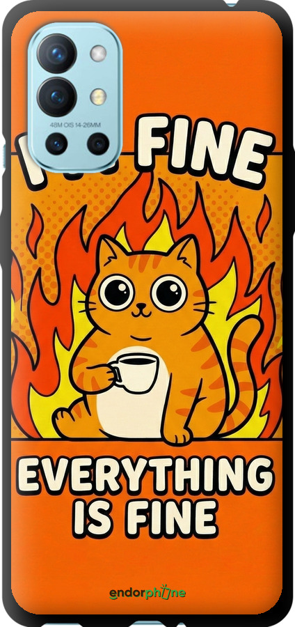 TPU чехол Funny Cat для OnePlus 9R - 6786b-2326 изображение 