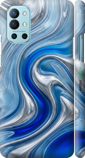 3D пластиковый матовый чехол Liquid Chrome для OnePlus 9R - 6781m-2326 изображение 