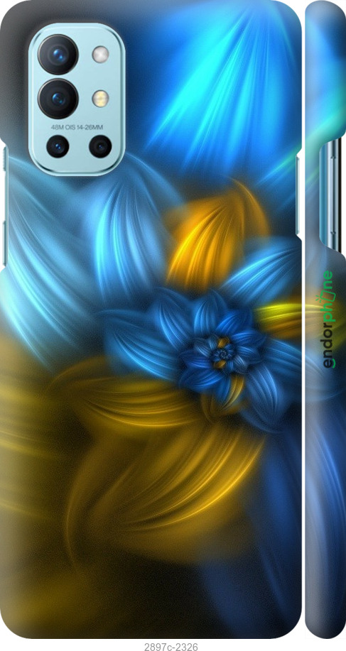 

3D пластиковий матовий чохол "Візерунок 46" для OnePlus 9R, Синій