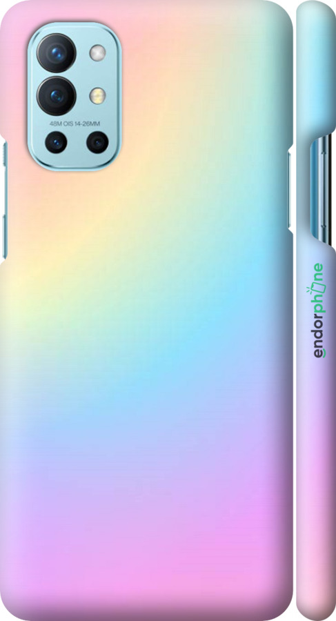 

3D пластиковий матовий чохол "Веселка 2" для OnePlus 9R, Рожевий